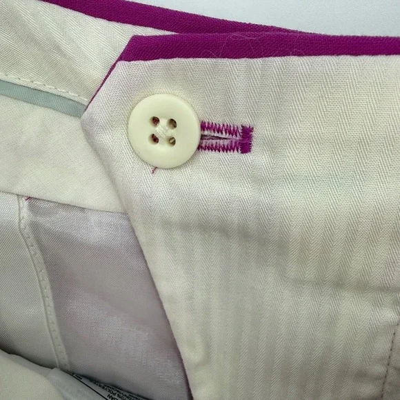 BANANA REPUBLIC RYAN DRESS PANTS FUCHSIA NWT SIZE 16 - Picture 10 of 11